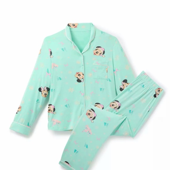 Santa Mickey and Minnie Mouse Holiday Sleep Set for Women -Size M - Picture 1 of 6
